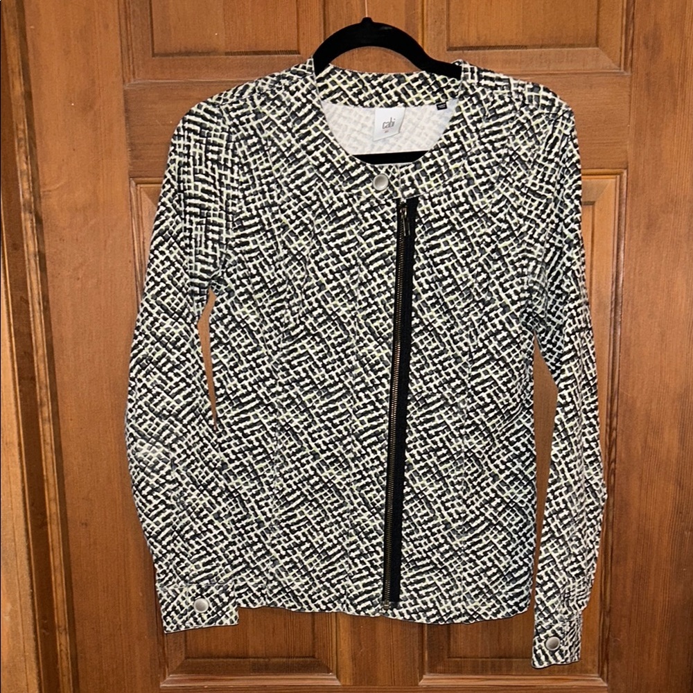 Cabi Chic Black and White Women's Jacket- size XS